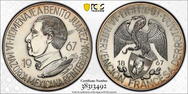 1967 Medal 100th Anniv. French Intervention SP62