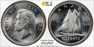 1944 10C MS66