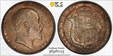 1907 1/2 Cr S-3980 AU58