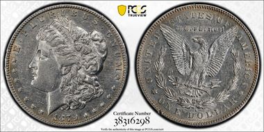 1879-S $1 VAM 39, Rev. of 1878 XF45