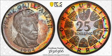 1964 25 Sch Grillparzer  KM-2895.1 PR67