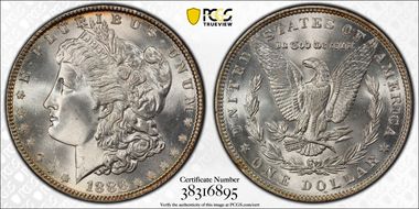 1886 $1 MS67+