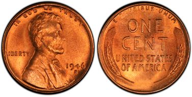 1946-S/D 1C OMM, FS-511 MS67RD