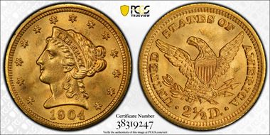 1904 $2.50 MS66