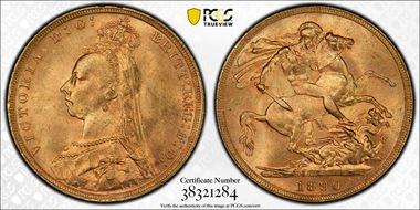 1890 Sov S-3866B 2nd Obv Narrow O MS64