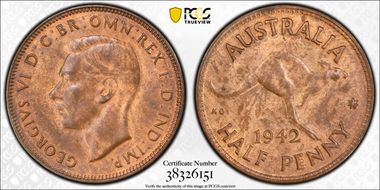 1942(m) 1/2D KM-41 MS63RB