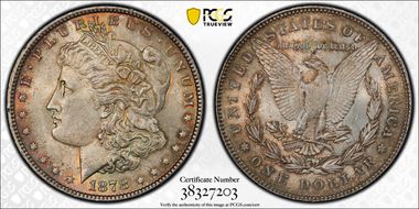 1878 7TF $1 Reverse of 1878 MS62