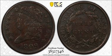 1809 1/2C VF35BN