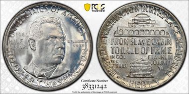 1946 50C Booker T. Washington MS67+