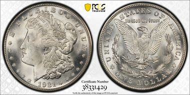 1921-S $1 MS65+