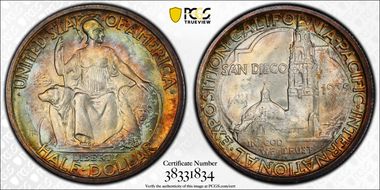 1935-S 50C San Diego MS65+ 