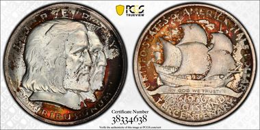 1936 50C Long Island MS66