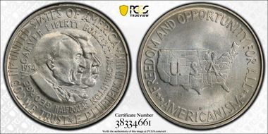 1954-D 50C Washington-Carver MS66