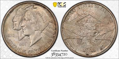 1937-D 50C Arkansas MS66