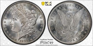 1891-CC $1 MS66+