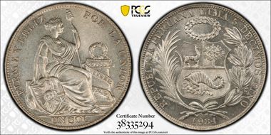 1934 Sol KM-218.2  Ag MS64