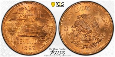 1952-Mo 20C KM-439 MS67RD