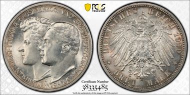 1910-A 3 Mk 2nd Marriage J-162 MS66