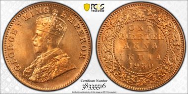 1930(B) 1/4 An SW-8.375 MS66+ RD