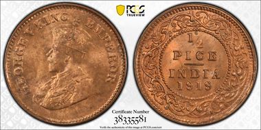 1919(C) 1/2 Pc SW-8.404 MS65RD