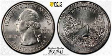 2019-W 25C Frank Church River of No Return NP Early Circulation 1 of 2 MS66