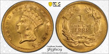 1888 G$1 MS63