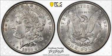 1882-CC $1 MS62
