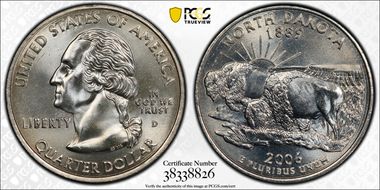 2006-D 25C North Dakota MS66