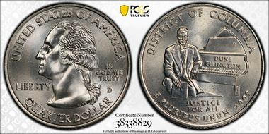 2009-D 25C District of Columbia MS66+