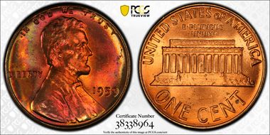 1959 1C MS65RB