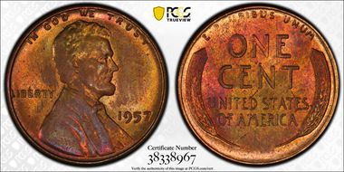 1957 1C MS64RB
