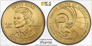 2016-W $10 Betty Ford MS69