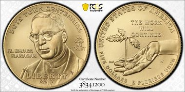 2017-W $5 Boys Town MS70