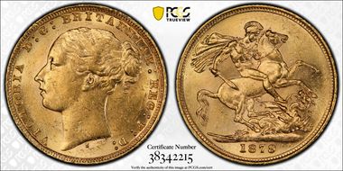 1879-S Sov S-3858A St. George AU58