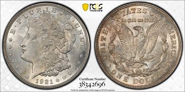 1921-D $1 MS62