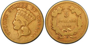 1860-S $3 VG8