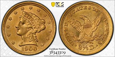 1900 $2.50 MS61