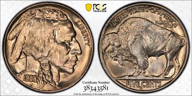 1938-D 5C Buffalo MS67