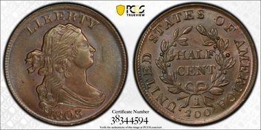 1803 1/2C MS63BN