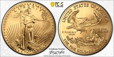 1999 $50 Gold Eagle MS69