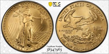 1988 $50 Gold Eagle MS67