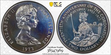 1973 $2 Coronation PR67