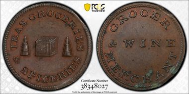 (c.1790s) Tk 1/4D DH-3 Not Local MS62BN