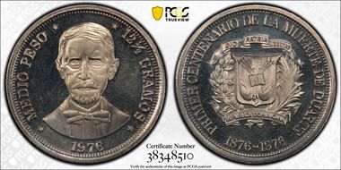 1976 1/2 P Duarte Centennial PR66CAM