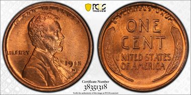 1915-D 1C MS66RD