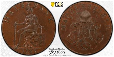 1789 Tk 1/2D DH-14 Cheshire, Macclesfield MS64BN