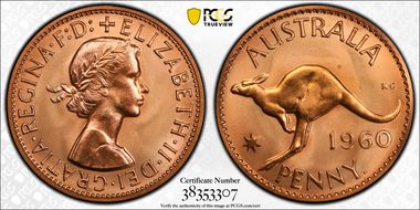 1960 Y. (p) 1D PR68RD