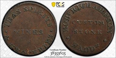 (c.1790) Tk 1/4D DH-3 Haddingtonshire Haddington AU50BN