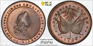 1796 Tk 1/2D DH-7 Buckinghamshire Aylesbury MS63RB