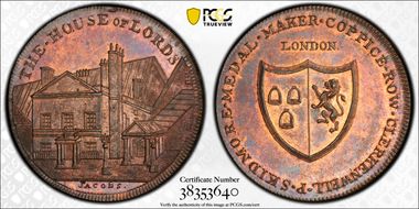 (c.1790) Tk 1D DH-155 Middlesex, Skidmore's MS64RB